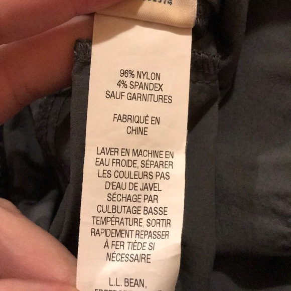 LL Bean Comfort Trail Pants Capri Crop size 12 x 22” Adjustable inner waist EUC - Picture 14 of 15